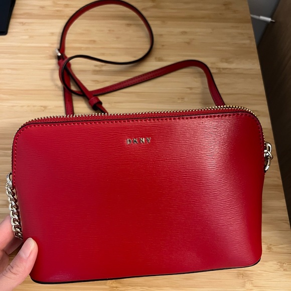Dkny Bags Dkny Bright Red Bryant Top Zip Crossbody Bag Poshmark